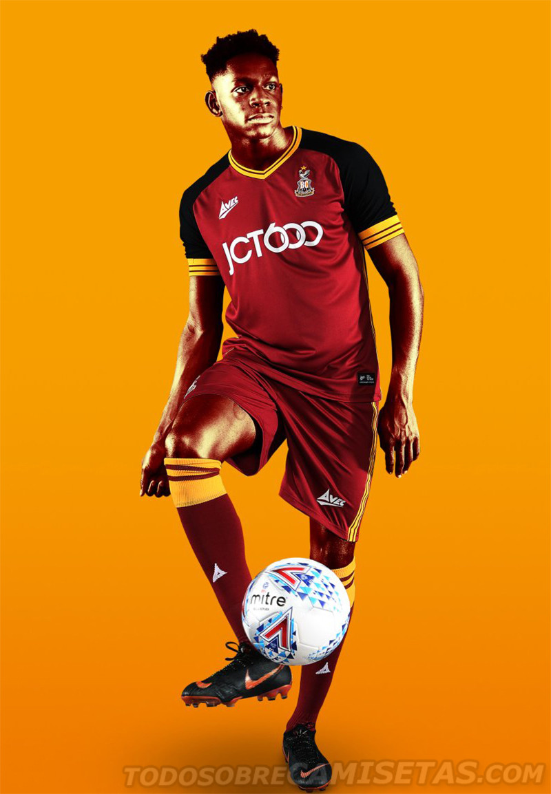 Bradford City FC Avec Sport Home Kit 2018-19