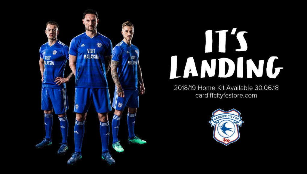 Cardiff City 2017-18 Adidas Home Kit
