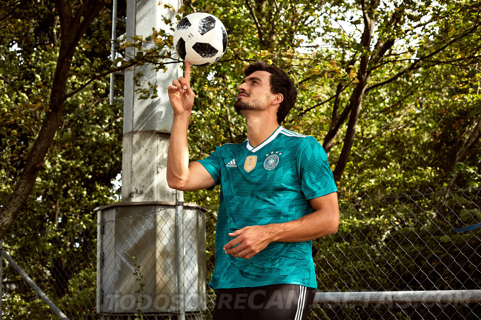 Germany adidas 2018 World Cup Away Kit width=