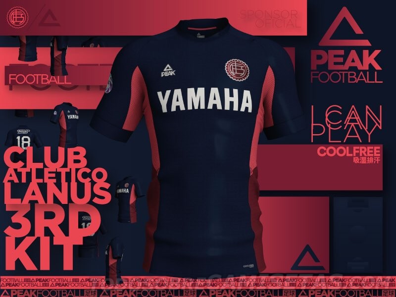 Tercera camiseta Peak Sport de Lanús 2018-19