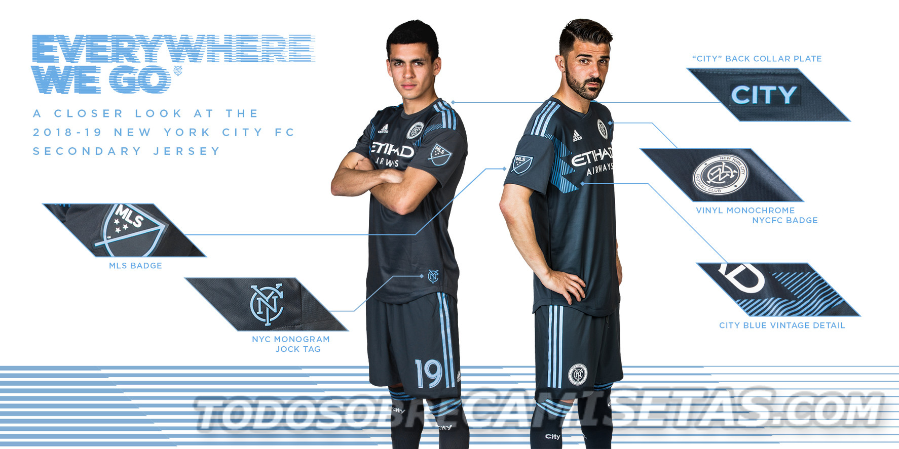 York City 2018 adidas away kit - Sobre Camisetas
