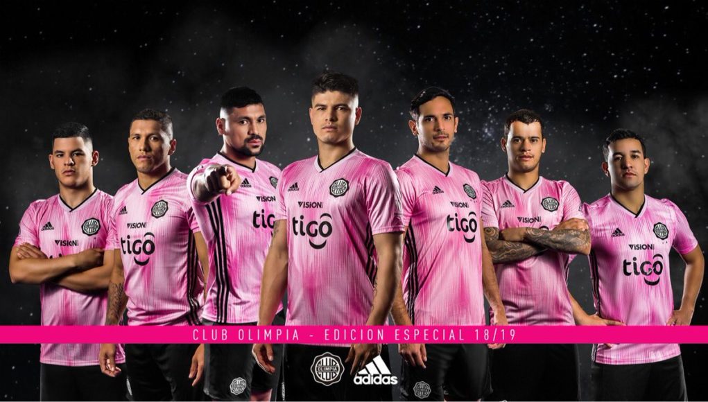 rosa adidas de Club Olimpia 2018-19 - Todo Sobre Camisetas