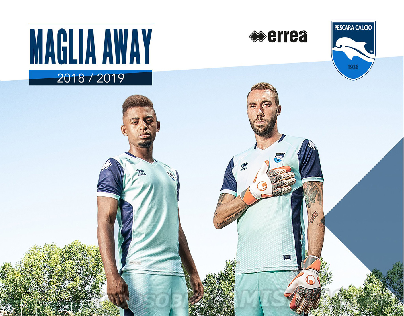 Pescara Calcio Erreà Kits 2018-19