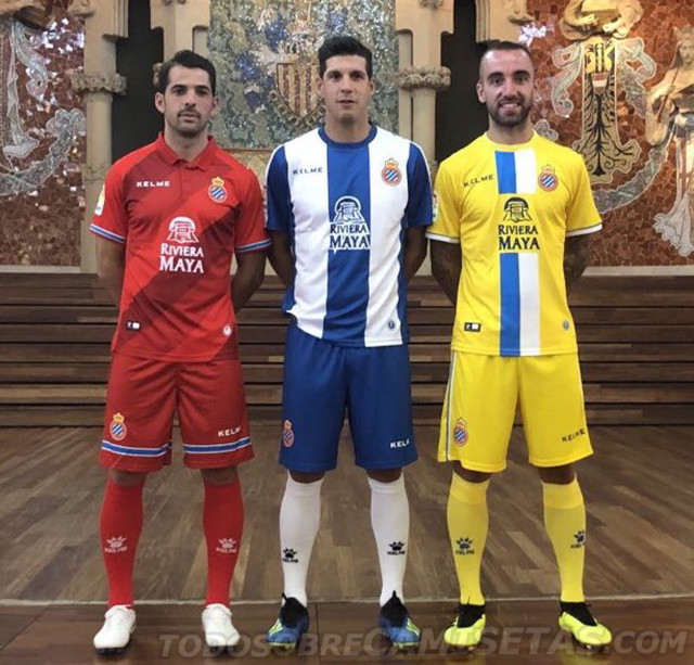 Anticuado Enseñando Vadear Equipaciones Kelme de RCD Espanyol 2018-19 - Todo Sobre Camisetas