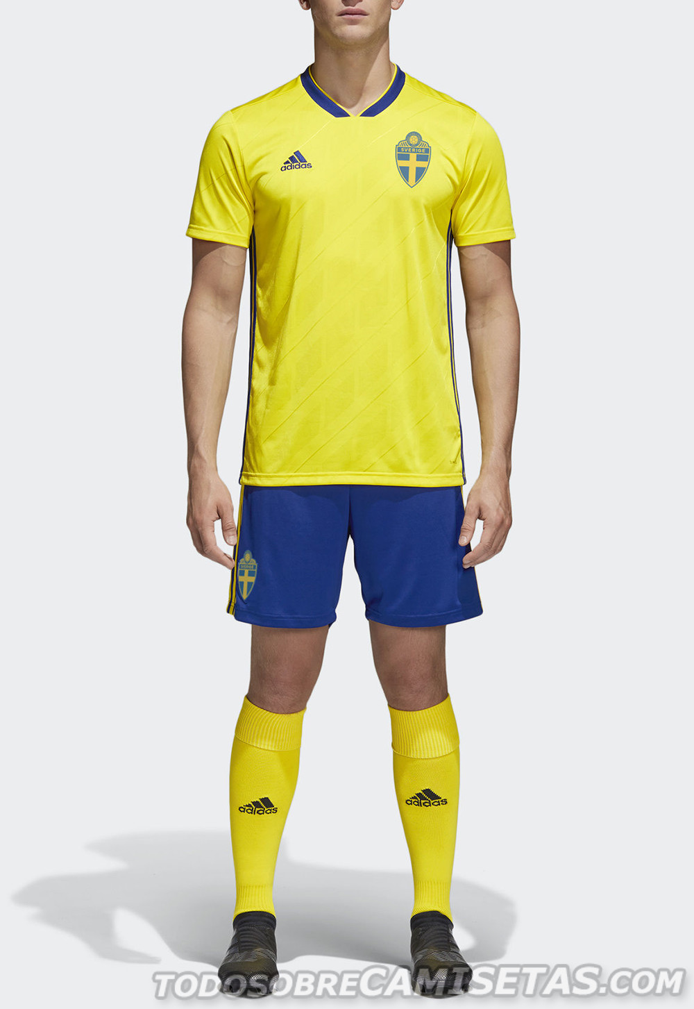 Sweden 2018 adidas home kit
