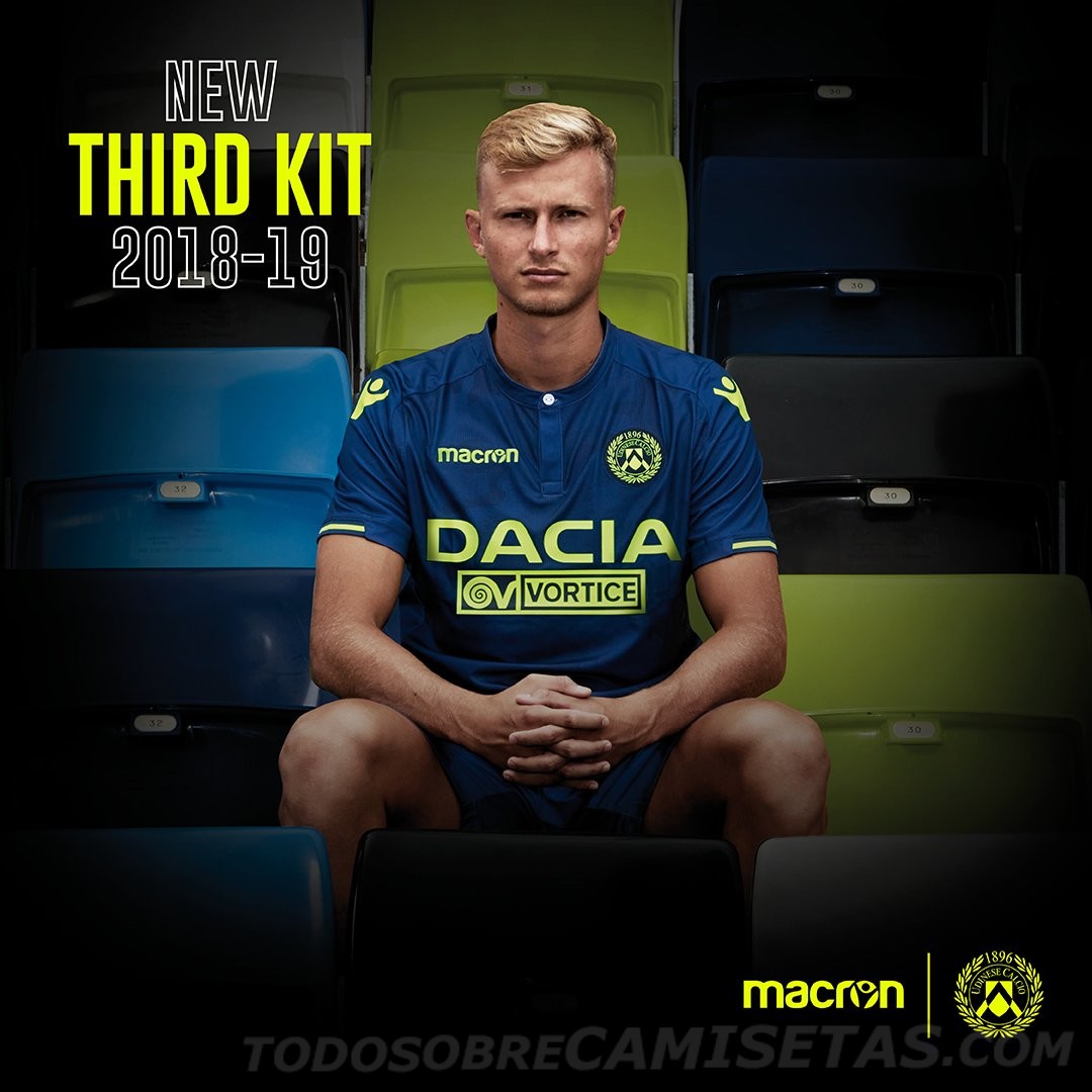 Udinese Calcio Macron Third Kit 2018-19