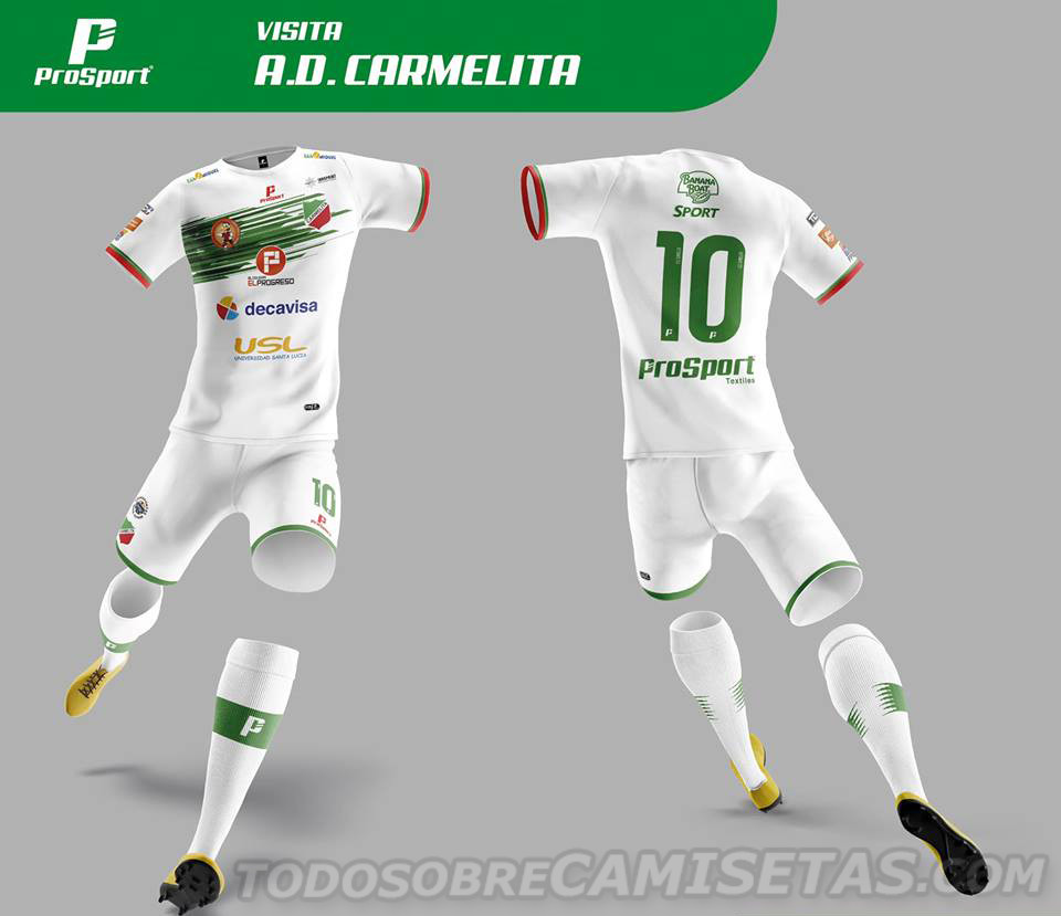 Camisetas ProSport de AD Carmelita Clausura 2019