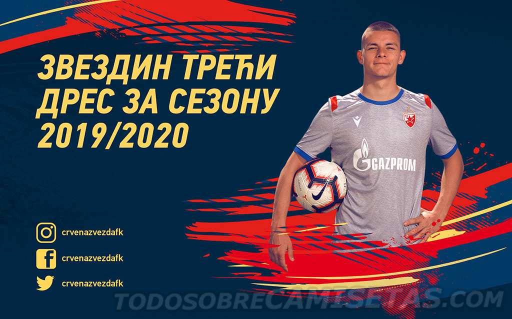 FK Crvena Zvezda Macron Away & Third Kits 2019-20