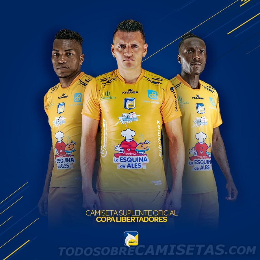 Camisetas Yeliyan de Delfín SC Copa Libertadores 2019