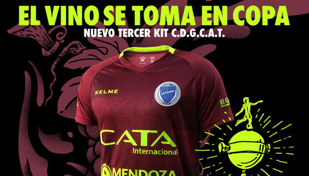 Camiseta Kelme de Godoy Cruz Copa Libertadores 2019
