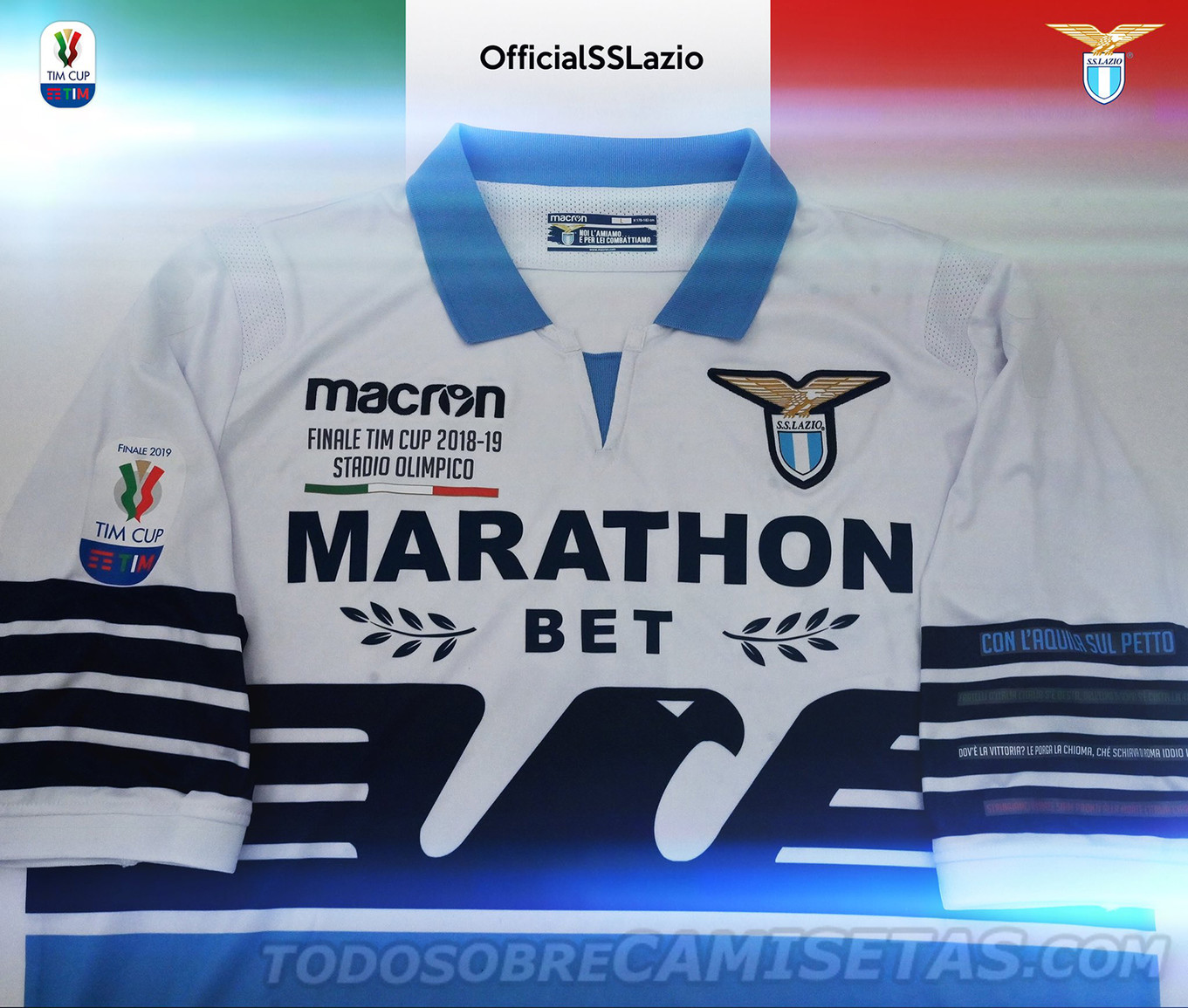 SS Lazio Macron Finale Coppa Italia 2019 Kit