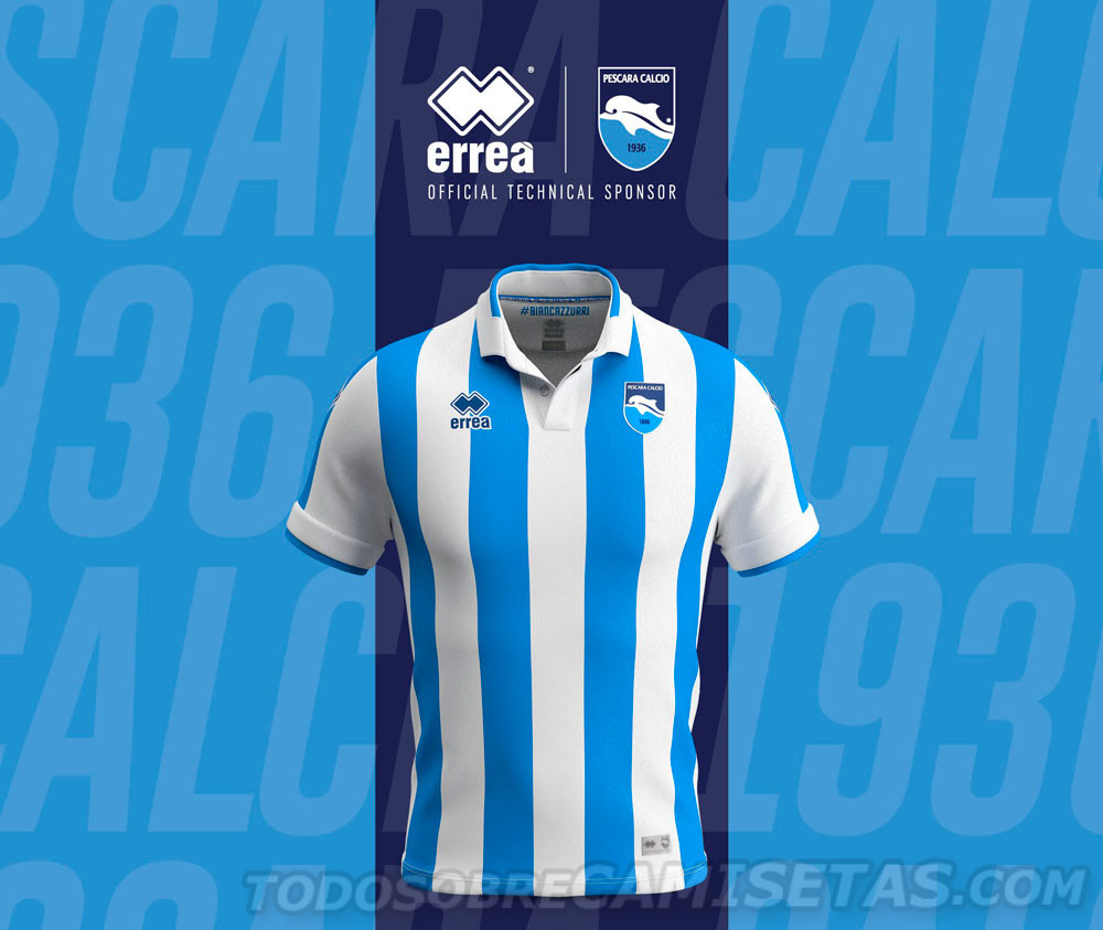 Pescara Calcio 2019-20 Erreà Kits