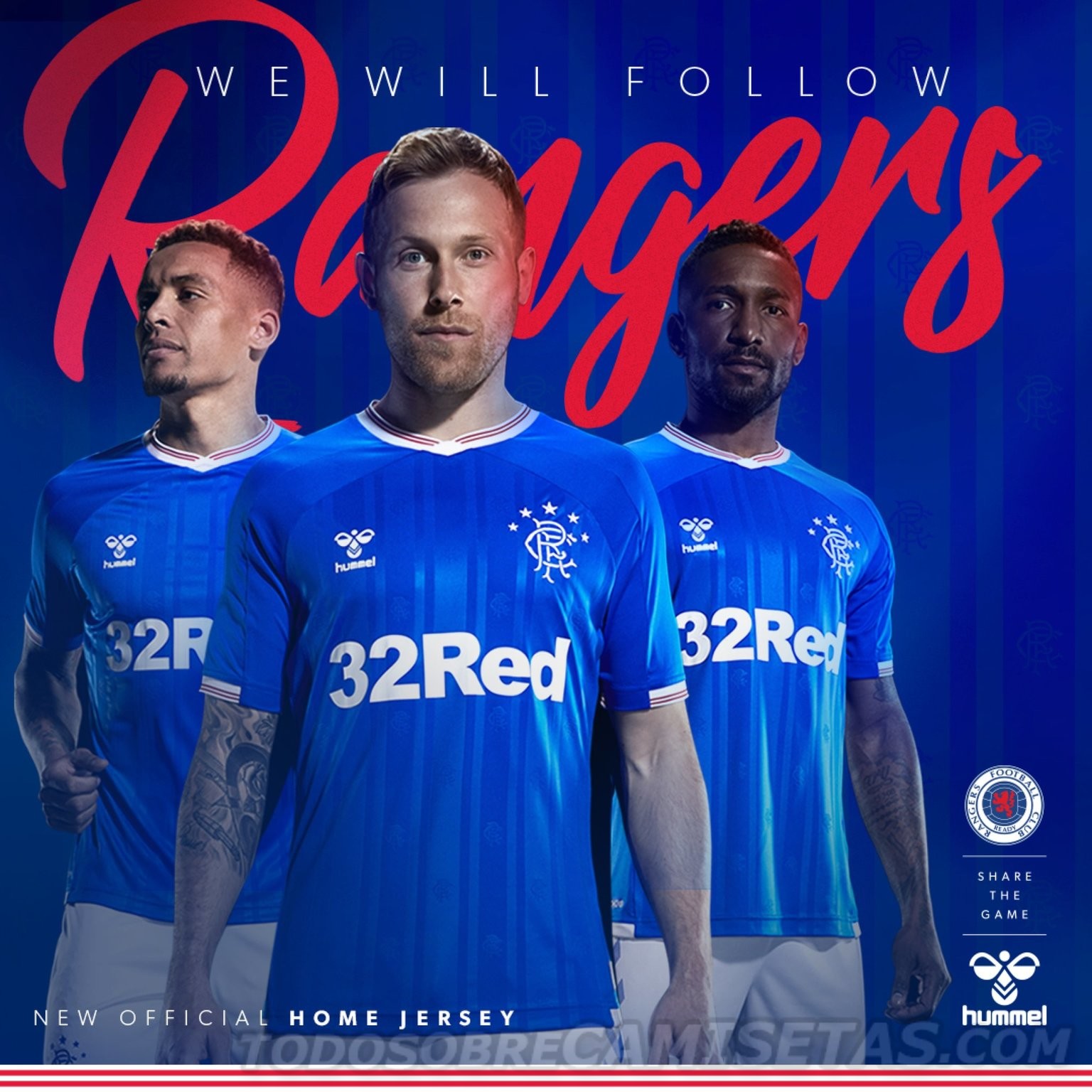 Rangers FC Hummel Home Kit 2019-20