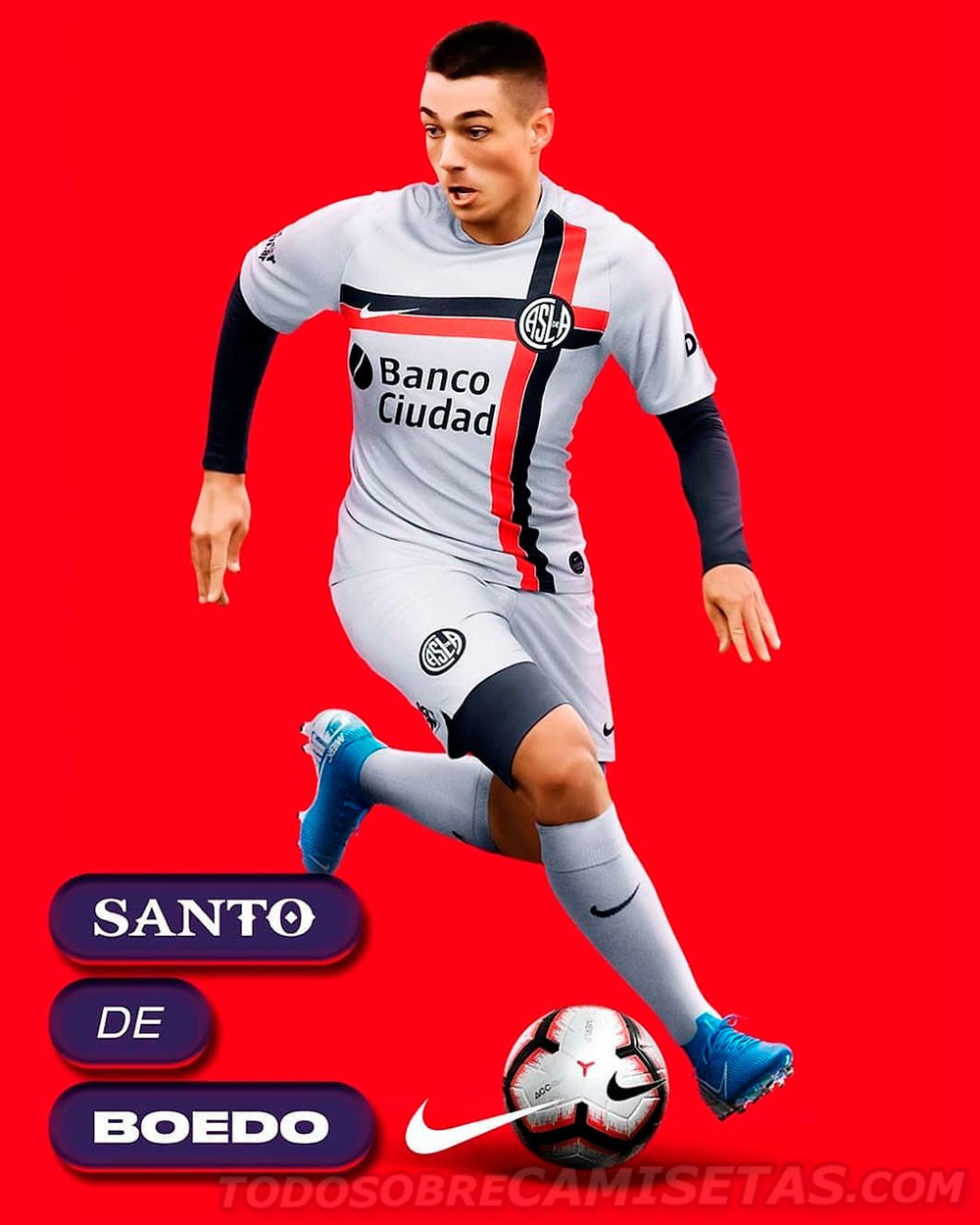 Tercera camiseta Nike de San Lorenzo 2019-20