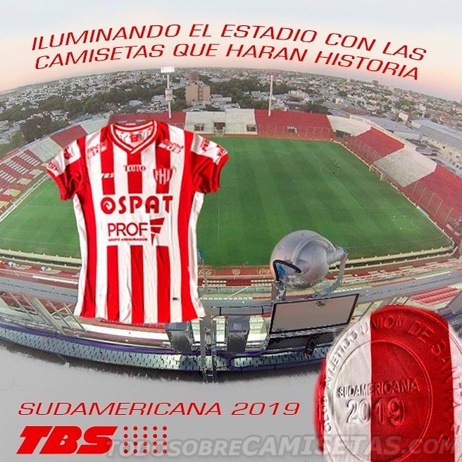 Camisetas TBS de Unión de Santa Fe Copa Sudamericana 2019