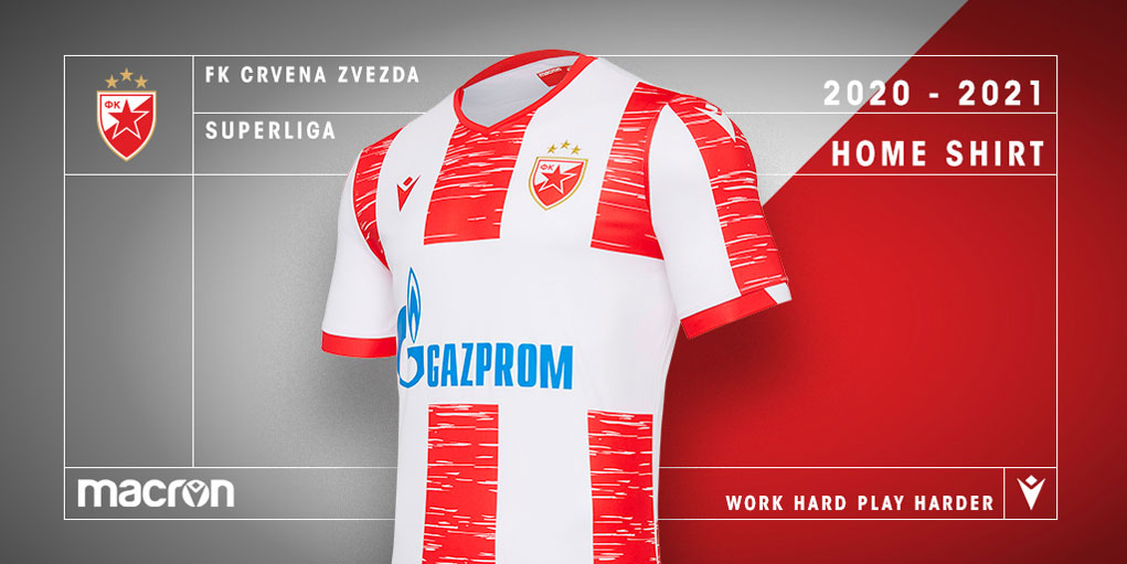 Crvena Zvezda (Red Star) 2020-21 Macron Home Kit