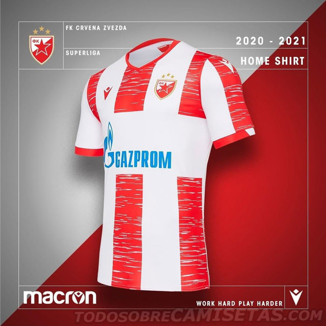 Crvena Zvezda (Red Star) 2020-21 Macron Home Kit