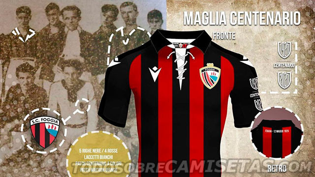 Calcio Foggia 1920 Macron 100 Years Kit