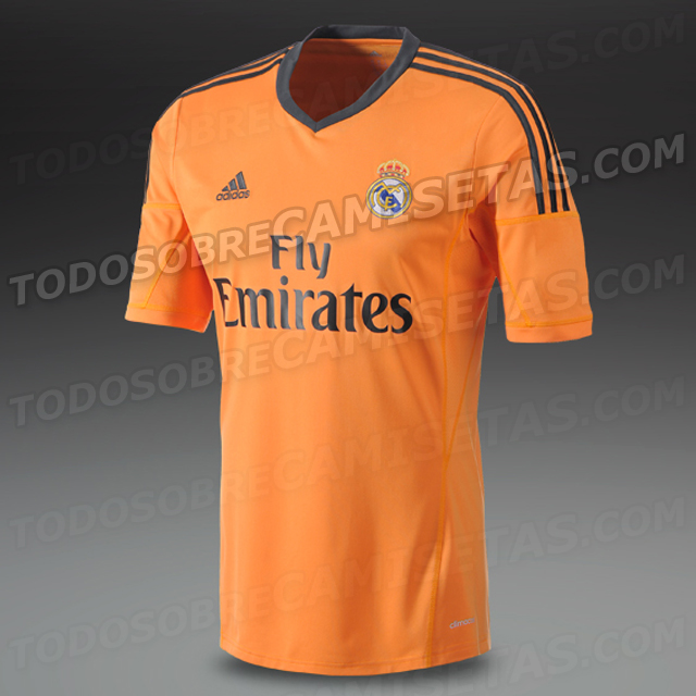 Perezoso salchicha comprar CONFIRMADA: Tercera Equipación Adidas Naranja del Real Madrid 2013/2014 -  Todo Sobre Camisetas