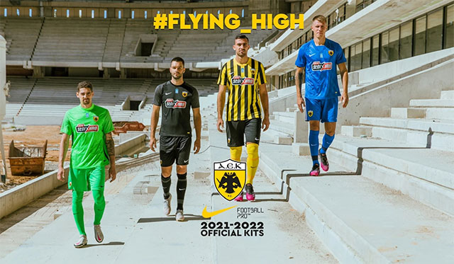 AEK Athens 2021-22 Nike Kits