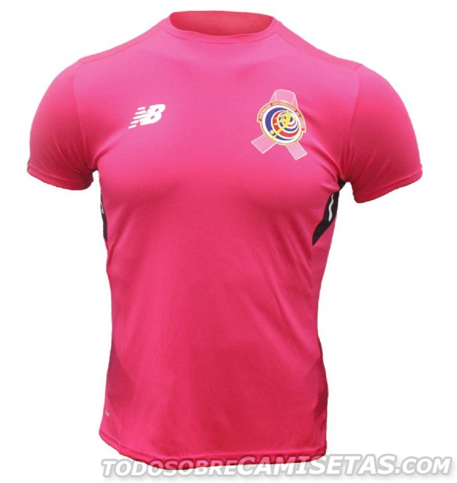 Camiseta Rosa New Balance de Costa Rica 2017