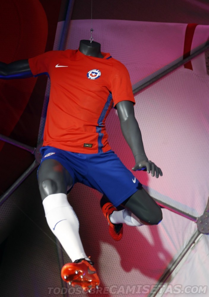 Camisetas Nike de Chile 2016 Titular