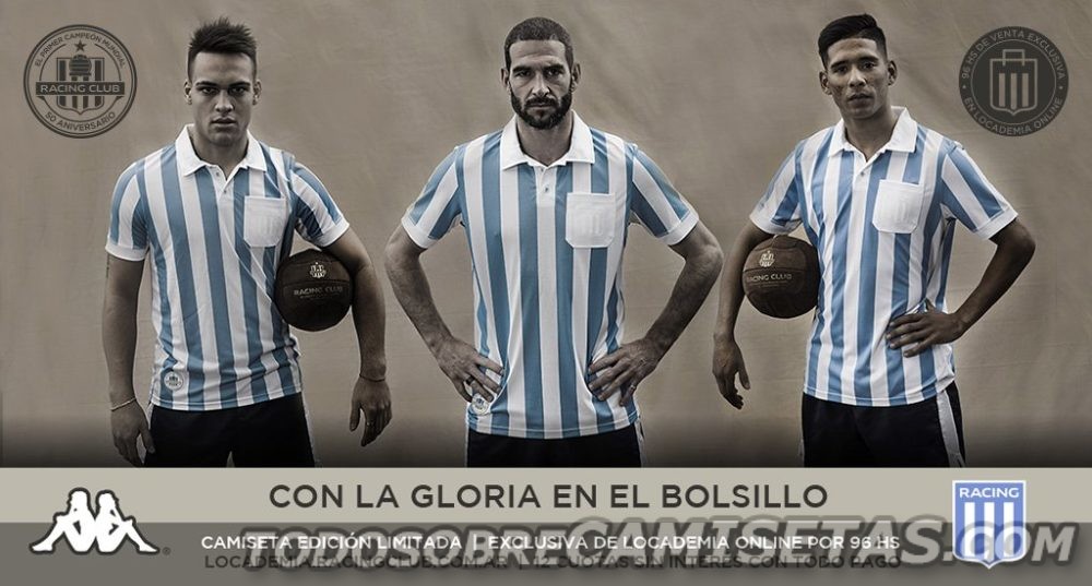 Camiseta Kappa de Racing Club Edición 50 Aniversario