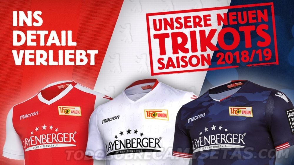 FC Union Berlin Macron Trikots 2018-19