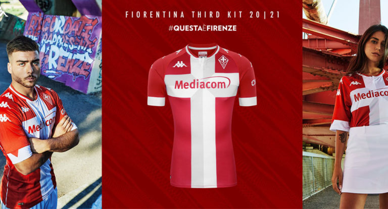 Maillot Extérieur Fiorentina 2020/21 Kappa Gara Violet - Taille L, Occasion, Joueur Gonzalez