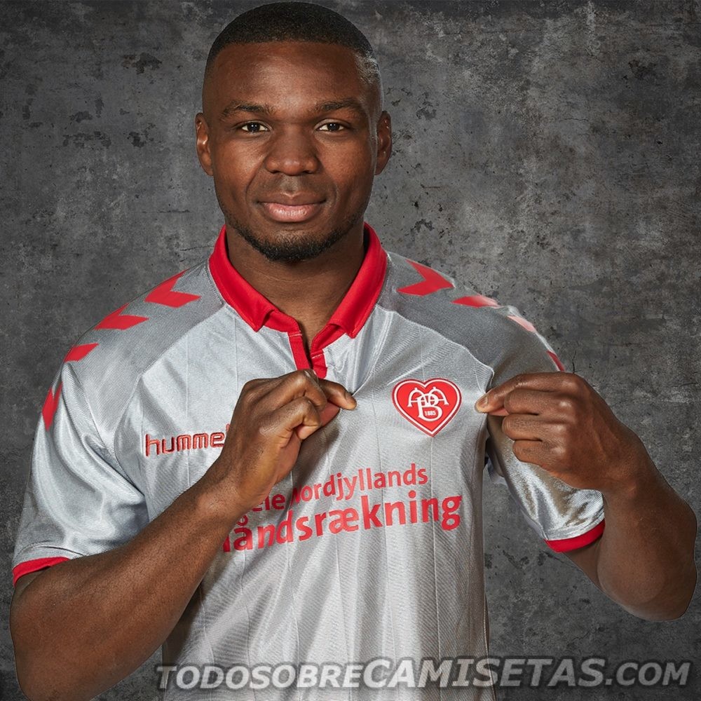 Maillot Domicile Aalborg BK Signé Hummel, Taille L, Danemark, Occasion