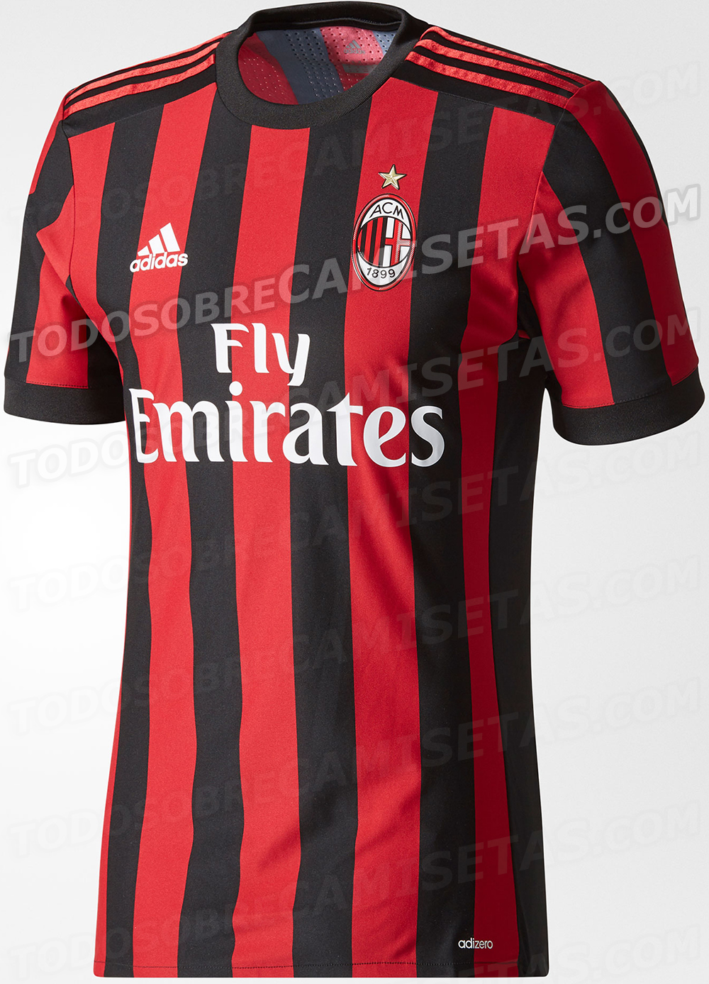AC Milan 2017-18 adidas home kit