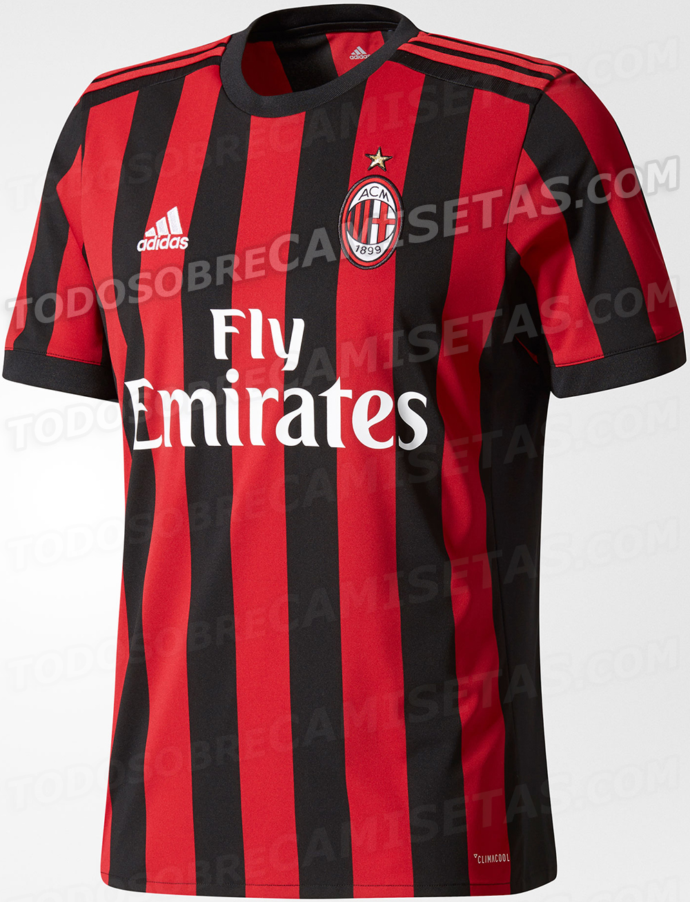 AC Milan 2017-18 adidas home kit