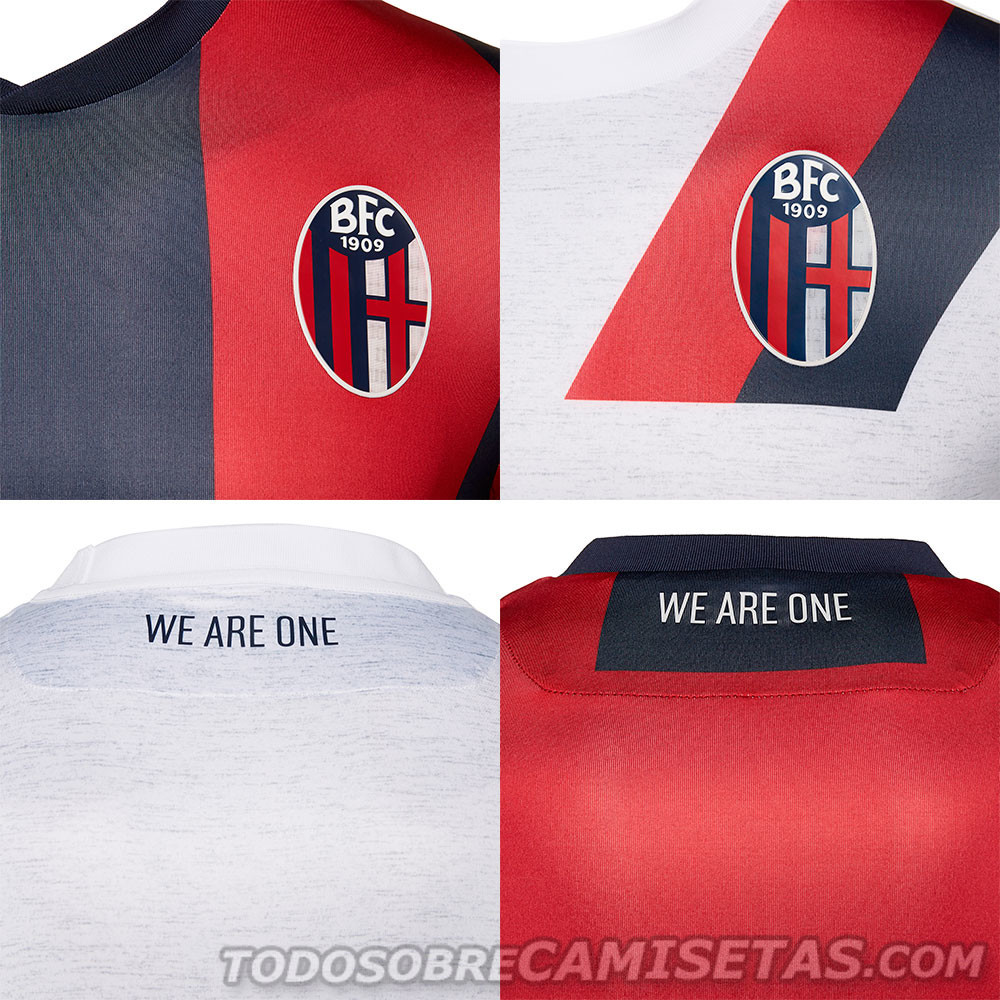 3xl Macron FC Bolonia Home Jersey m17 rojo azul BFC hogar camiseta serie a camisa S