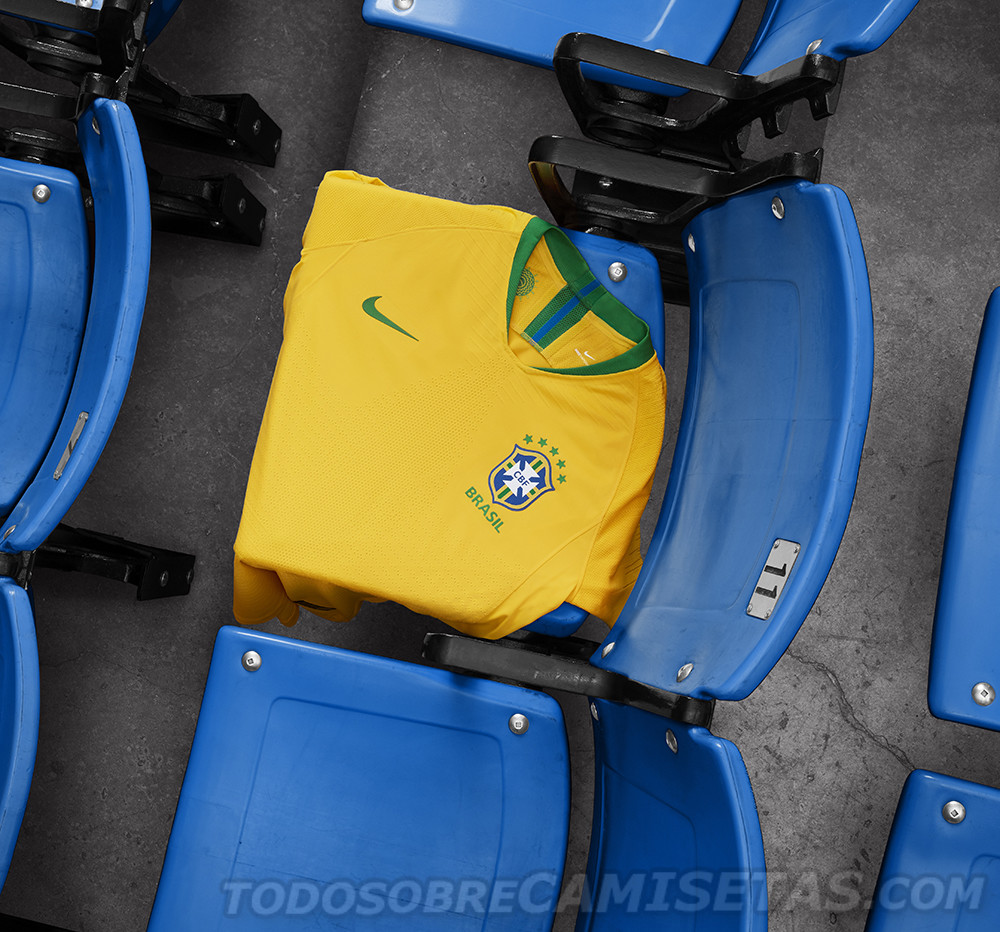 Camisas Nike de Brasil Rusia 2018