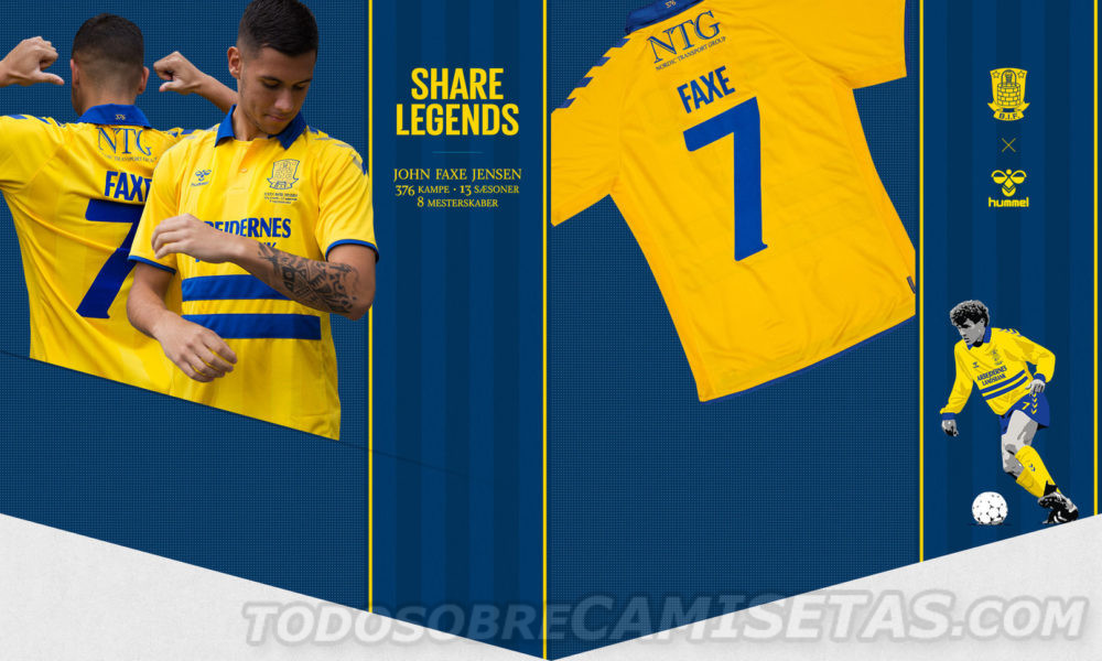 Brondby IF Hummel John ’Faxe’ Jensen Jersey