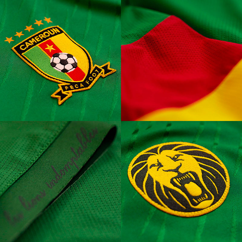 Cameroon AFCON 2021 Le Coq Sportif Home Kit