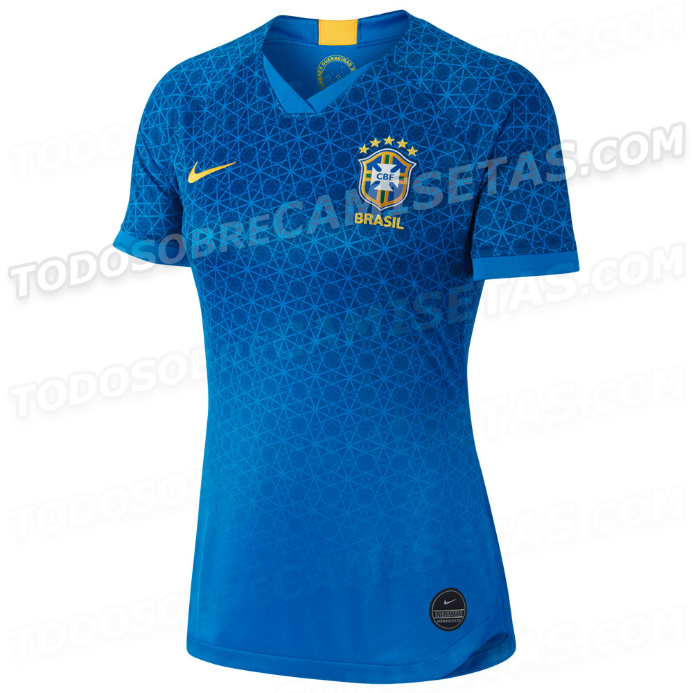 Camisa 2 de Brasil Mundial Femenino 2019