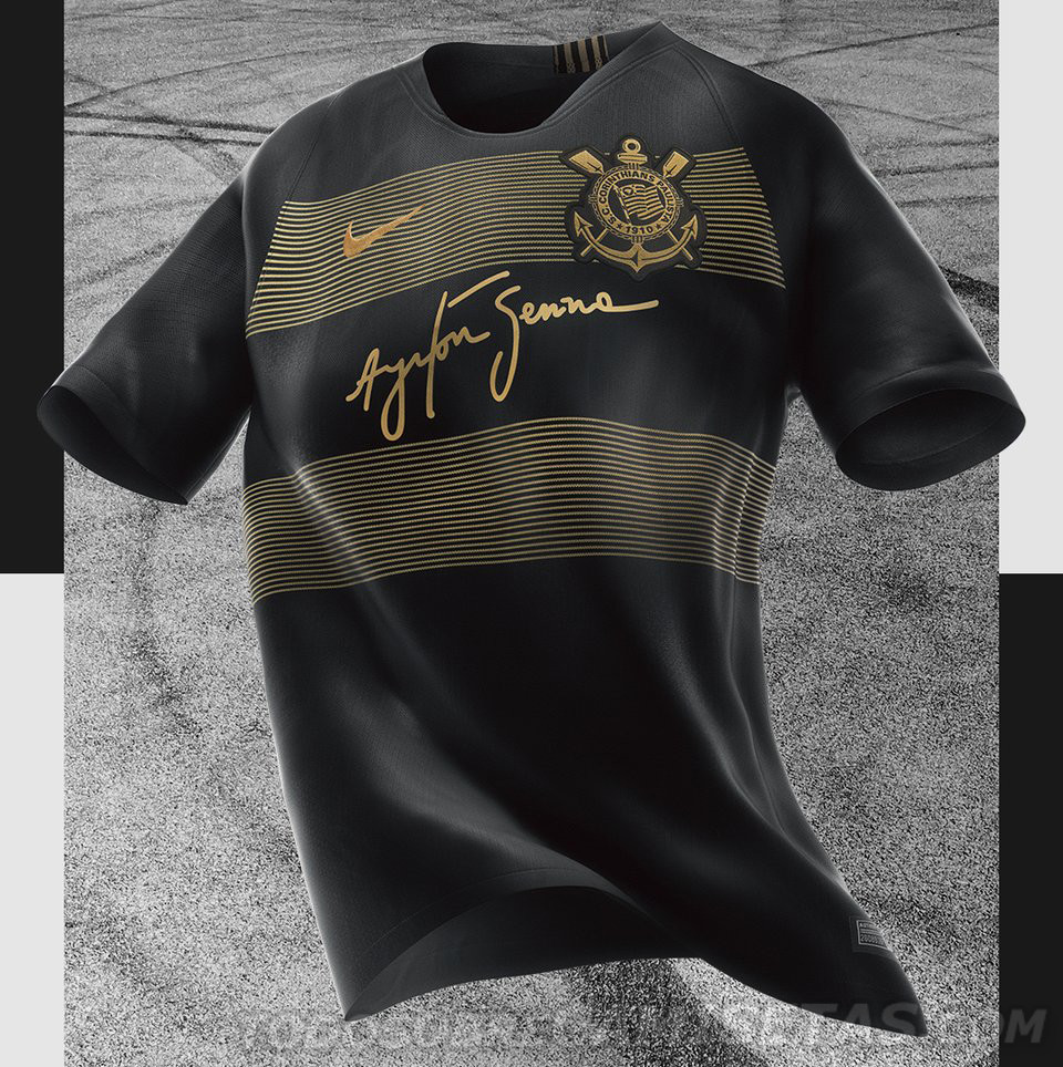 Camisa 3 Nike de Corinthians Ayrton Senna 2018