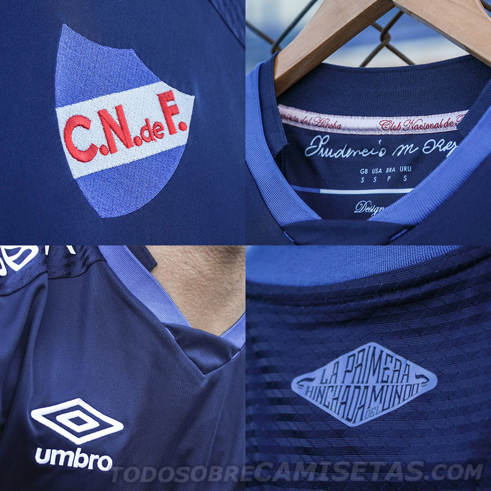 Camiseta Azul Umbro de Nacional 2019-20