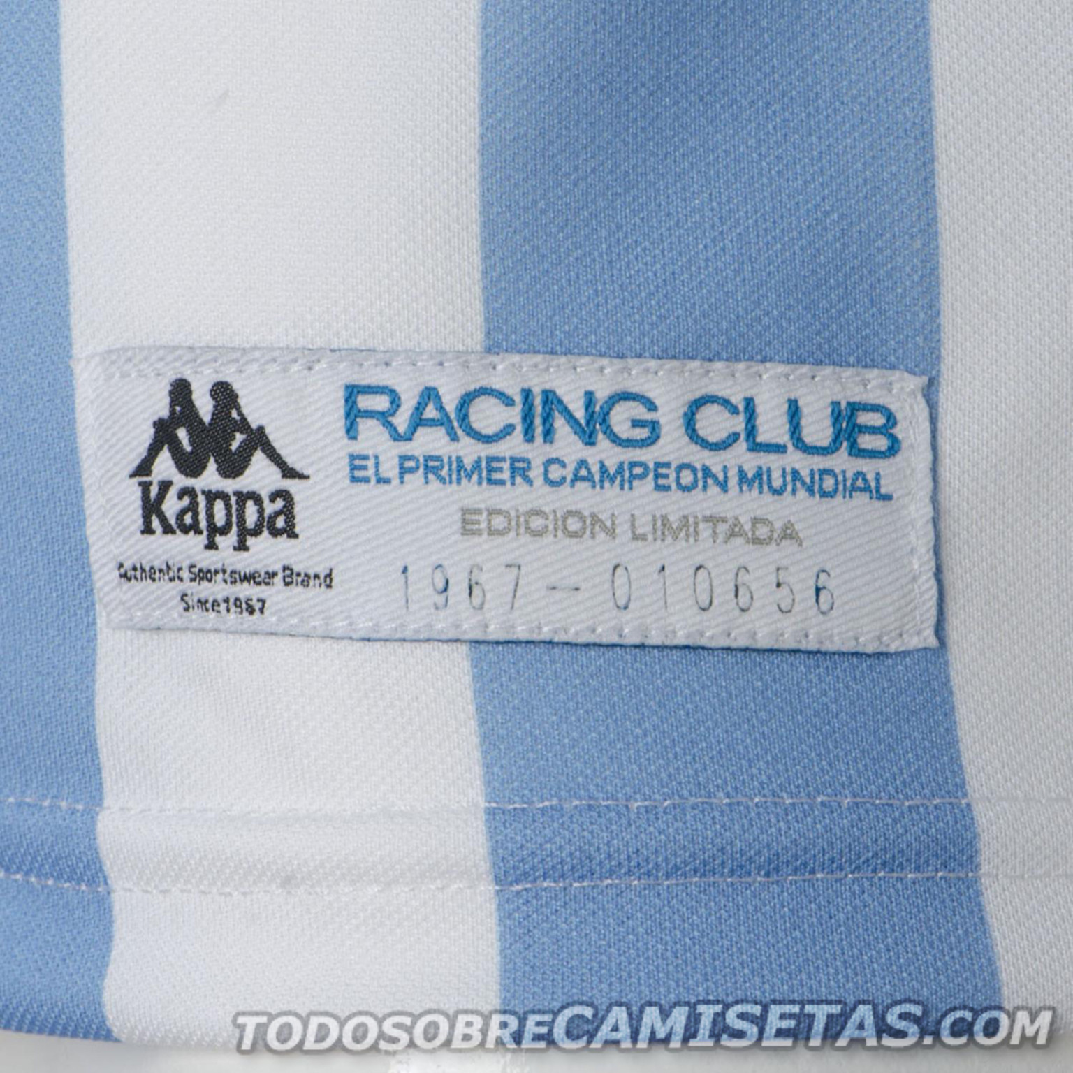 Camiseta Kappa de Racing Club Edición 50 Aniversario