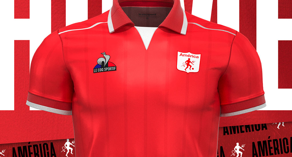 Camiseta Le Coq Sportif de América de Cali 2022-23