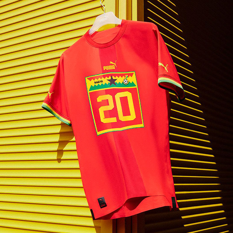 Camiseta Suplente PUMA de Ghana 2022