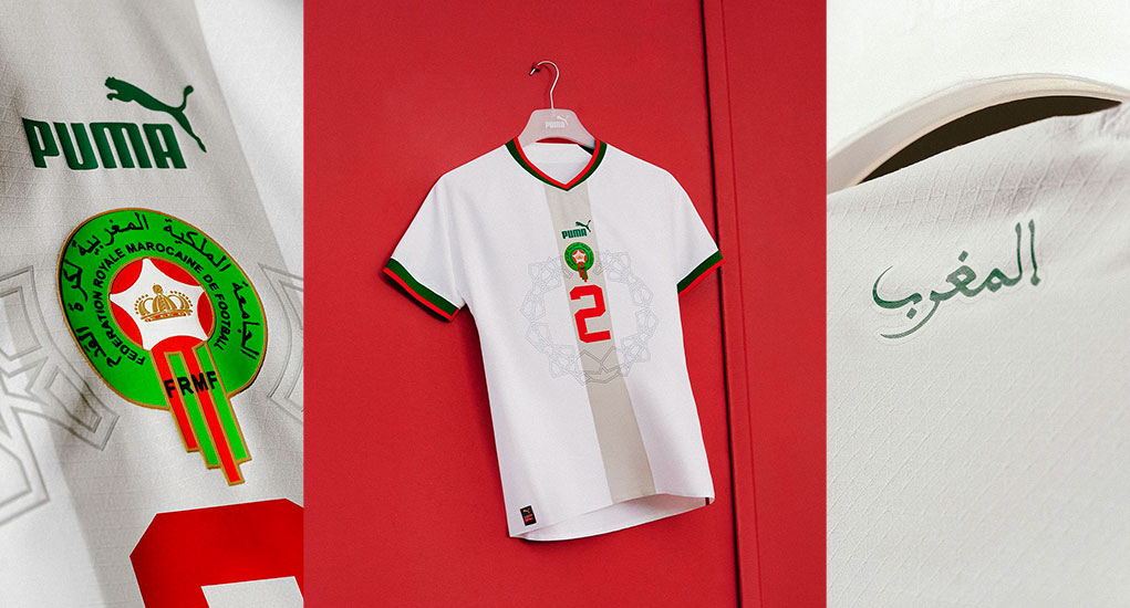 esperanza pulgar Macadán Camiseta Suplente PUMA de Marruecos 2022 - Todo Sobre Camisetas