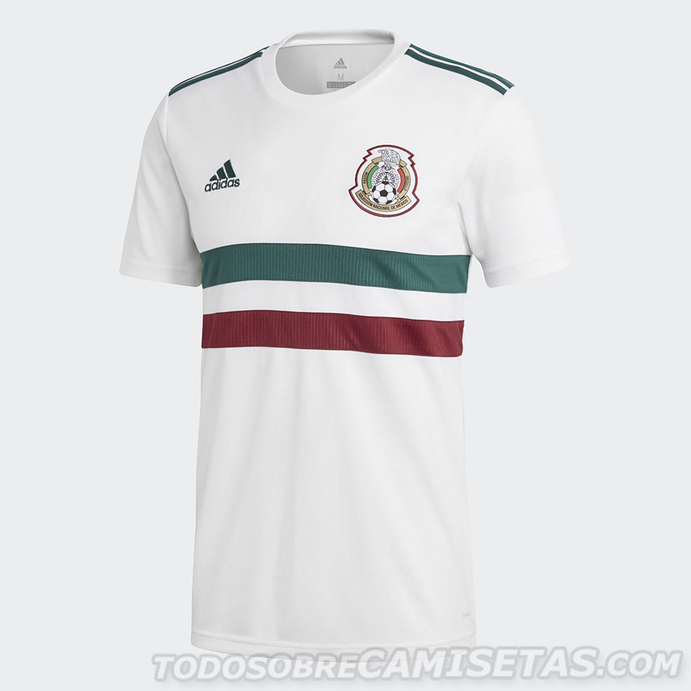 Camiseta visitante adidas de Mexico Rusia 2018
