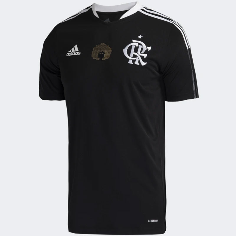 Camisas adidas Brasil Excelência Negra 2021 - Flamengo
