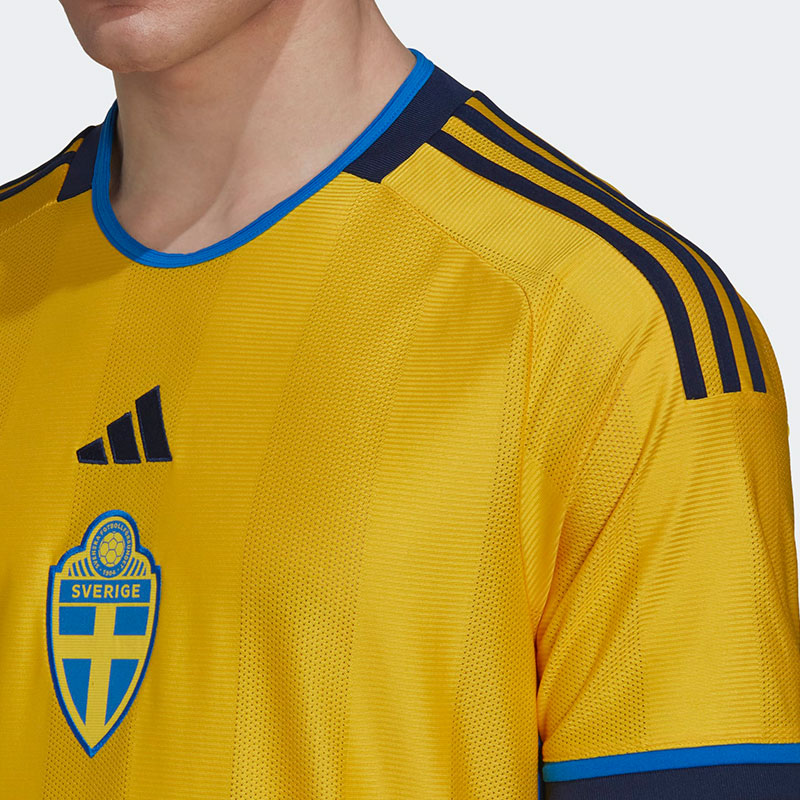 Producto con licencia oficial. Modelo neutro Camiseta para aficionados Unisex amarillo Tallas de niño/adulto Camiseta oficial de Suecia 2020 Material: 100 % poliéster 