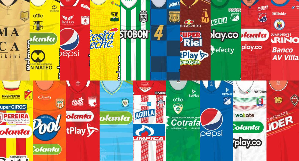 Camisetas de la Liga Colombiana 2021-I