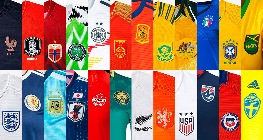 camisetas futbol femenino mundial 2019
