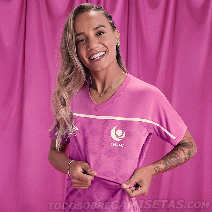 Camisetas Umbro Brasil Octubre Rosa 2020 - Femama
