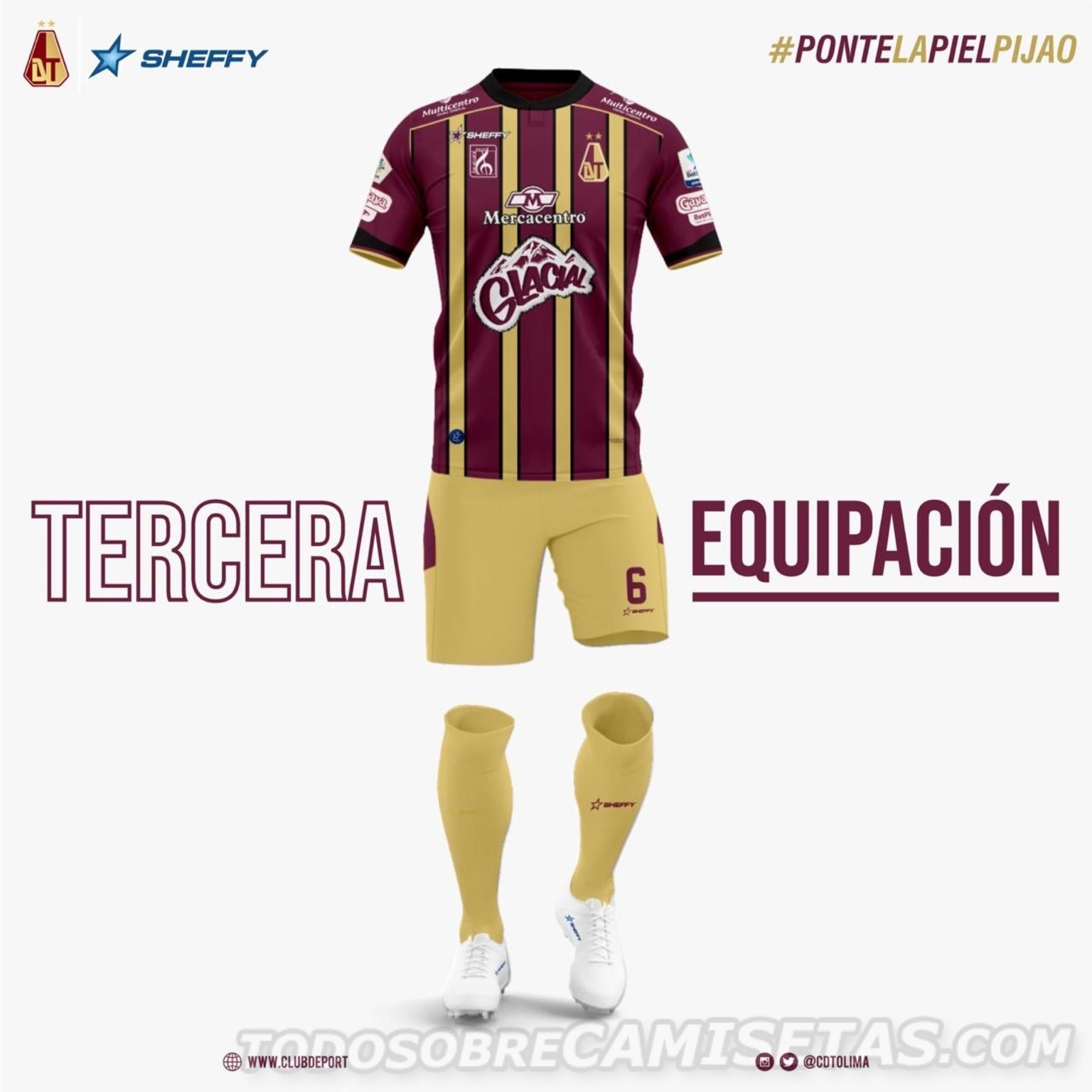 Camisetas Sheffy de Deportes Tolima 2020